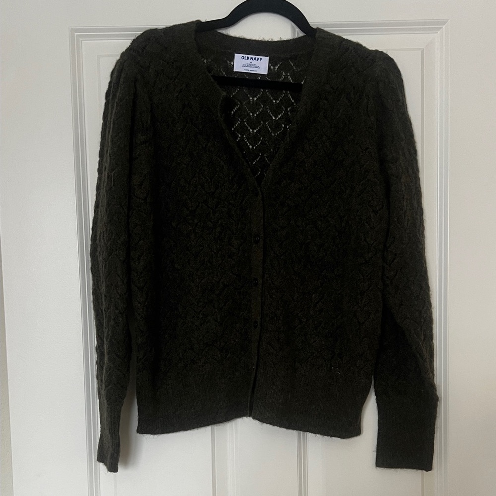 Old Navy Women's Dark Green Cardigan - NWT!
